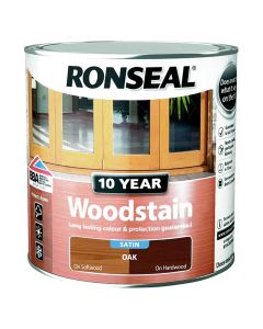 Ronseal 10 Year Woodstain - Oak (Satin) 2.5L