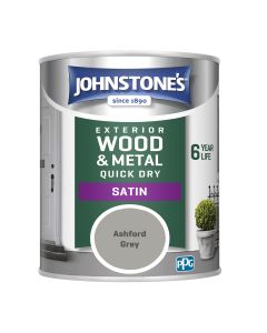 Johnstone's Exterior Quick Dry Satin - Ashford Grey - 750ml