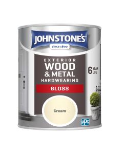 Johnstone's Exterior Hardwearing Gloss - Cream - 750ml