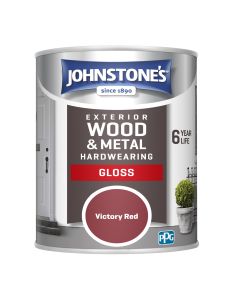 Johnstone's Exterior Hardwearing Gloss - Victory Red - 750ml