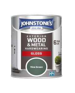 Johnstone's Exterior Hardwearing Gloss - Vine Green - 750ml