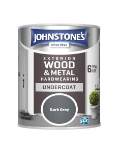 Johnstone's Exterior Hardwearing Undercoat - Dark Grey - 750ml