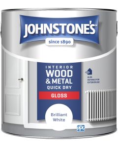 Johnstone's Quick Dry Gloss - Brilliant White - 2.5L