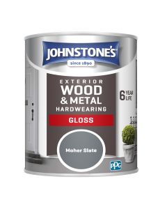 Johnstone's Exterior Hardwearing Gloss - Moher Slate - 750ml