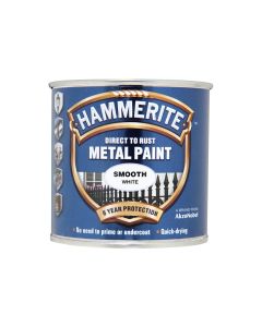 Hammerite Direct To Rust Metal Paint -  Smooth White - 250ml