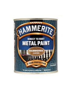 Hammerite Direct To Rust Metal Paint - Hammered Copper - 750ml