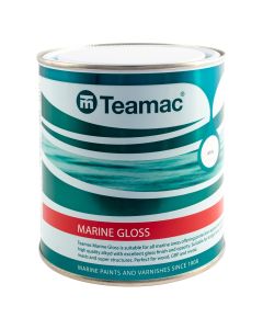 Teamac Marine Gloss Paint - Supermarine White - 1L