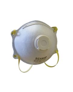SCAN Moulded Disposable Mask Valved FFP1 Protection - Pack of 3