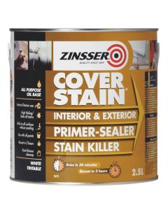 Zinsser Cover Stain Primer Sealer & Stain Killer - White 2.5L