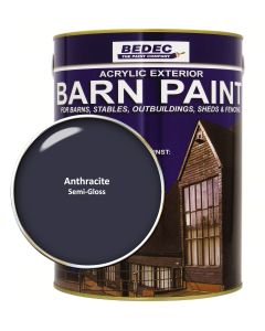 Bedec Barn Paint (Semi Gloss) Anthracite - 5L