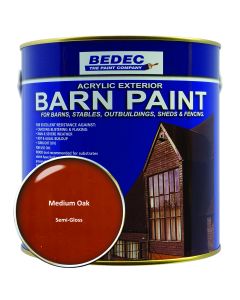 Bedec Barn Paint (Semi Gloss) Medium Oak - 2.5L