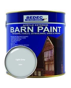 Bedec Barn Paint (Satin) Light Grey - 2.5L
