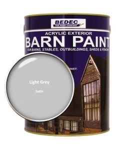 Bedec Barn Paint (Satin) Light Grey - 5L