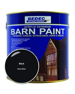 Bedec Barn Paint (Semi Gloss) Black - 2.5L