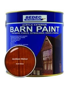 Bedec Barn Paint (Semi Gloss) Jacobean Walnut - 2.5L