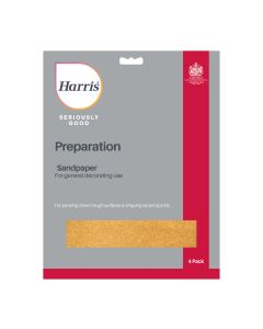 Harris Preparation Seriously Good Sandpaper (Assorted) Pack of 4