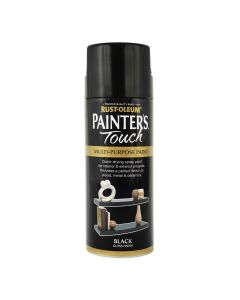 Rust-Oleum Painters Touch (Gloss) Spray Paint - Black - 400ml