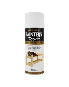 Rust-Oleum Painters Touch (Satin) Spray Paint - White - 400ml
