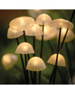Woodland Solar Mushroom Lights - 3 x Sets of 5