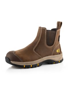 Buckbootz WIZD2BRN Wizardz Nubuckz Dealer Boot - Brown - Size 8