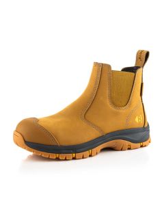 Buckbootz WIZD2HNY Wizardz Nubuckz Dealer Boot - Honey - Size 8