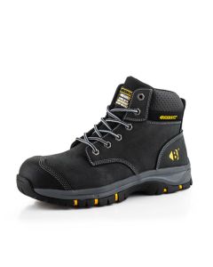 Buckbootz WIZL1BLK Wizardz Nubuckz Lace Boot - Black - Size 7
