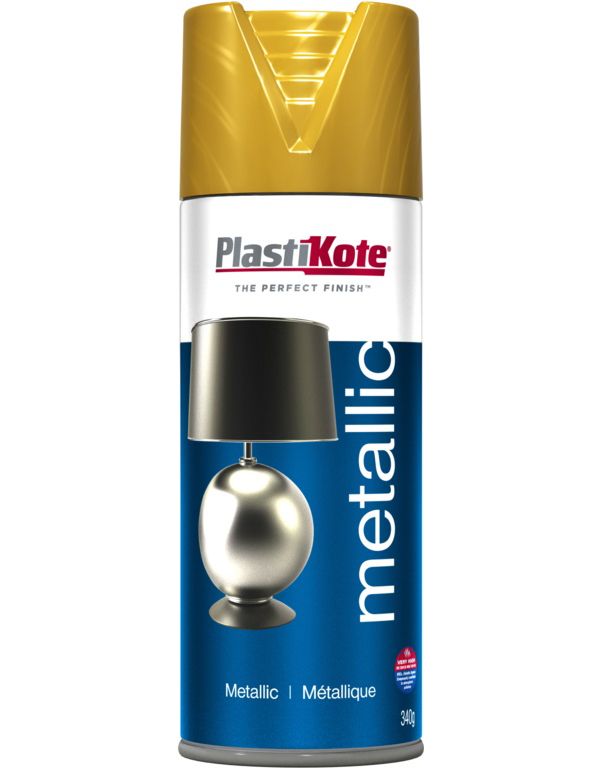 PlastiKote Metallic Spray Paint 400ml in Gold