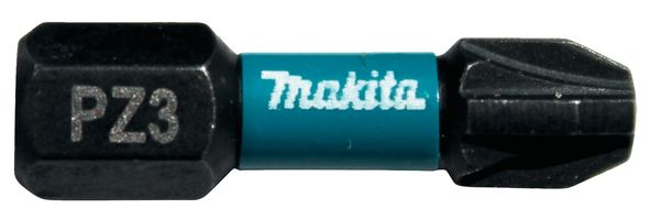 Makita B-63650 Impact Screw Bit PZ3 with black coating