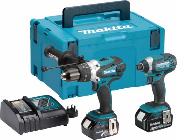 Makita DLX2145TJ 18V LXT Combi Drill and Impact Driver Combo Kit