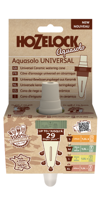 Hozelock 100-101-062 AQUASOLO Universal Green Single watering cone in green