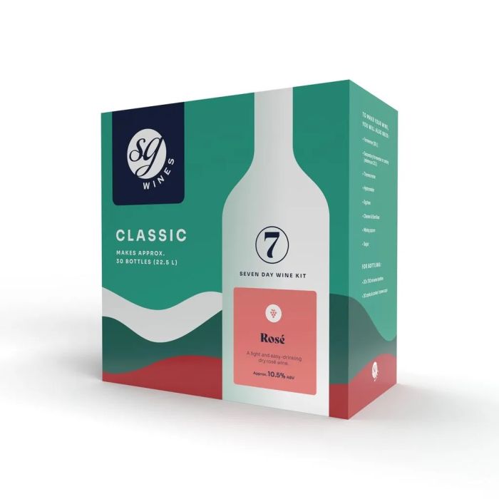 SG Wines Classic Rose Wine Making Kit - 30 Bottles