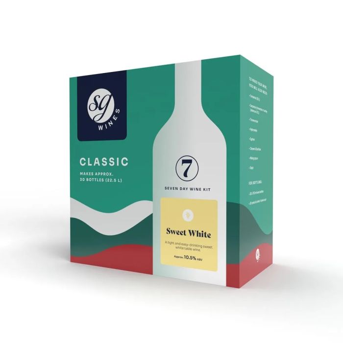 SG Wines Classic 30 Bottle Sweet White Wine Making Kit