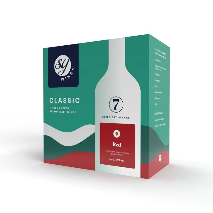 SG Wines Classic 30 Bottle Red Wine Making Kit