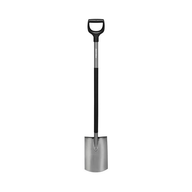 Fiskars 1066710 Ergonomic Rounded Spade, 125 cm grey digging tool