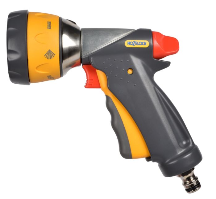 Hozelock 2698 Multi Spray Ultramax Gun with 7 spray patterns and metal body