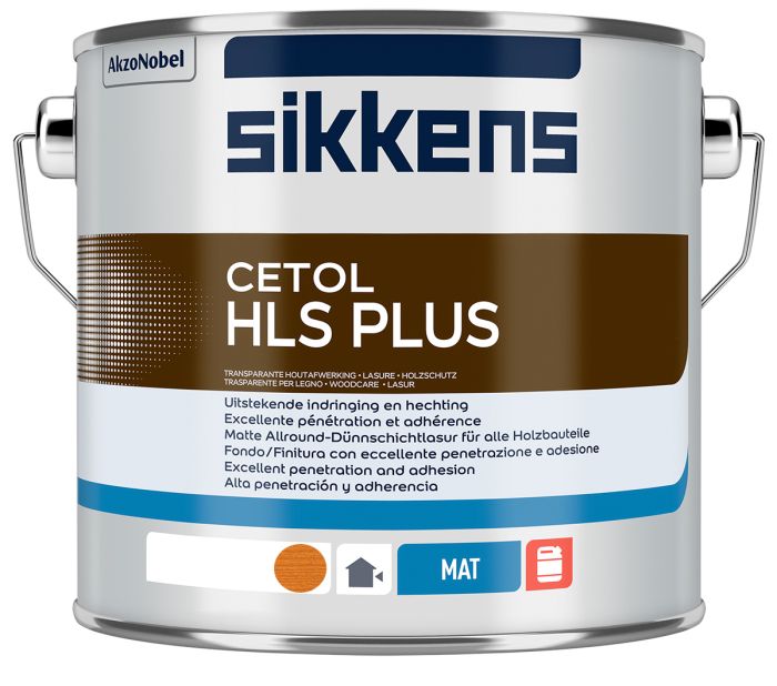 Sikkens Cetol HLS Plus Pine 2.5L solvent-borne exterior woodstain tin