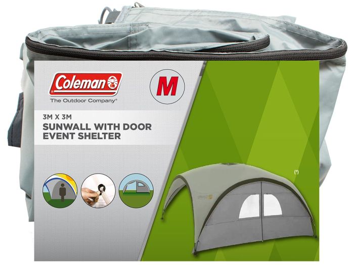 Coleman Event Shelter Pro M Sunwall Door in silver