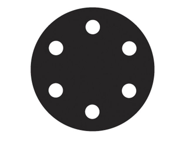 Flexovit 150 mm Hook & Loop Coarse 50g Sanding Discs, pack of 6