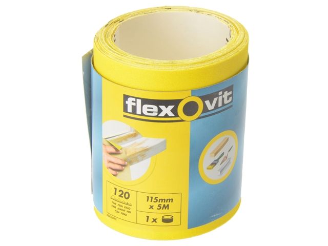 Flexovit High Performance Sanding Roll 115mm x 5m 120g