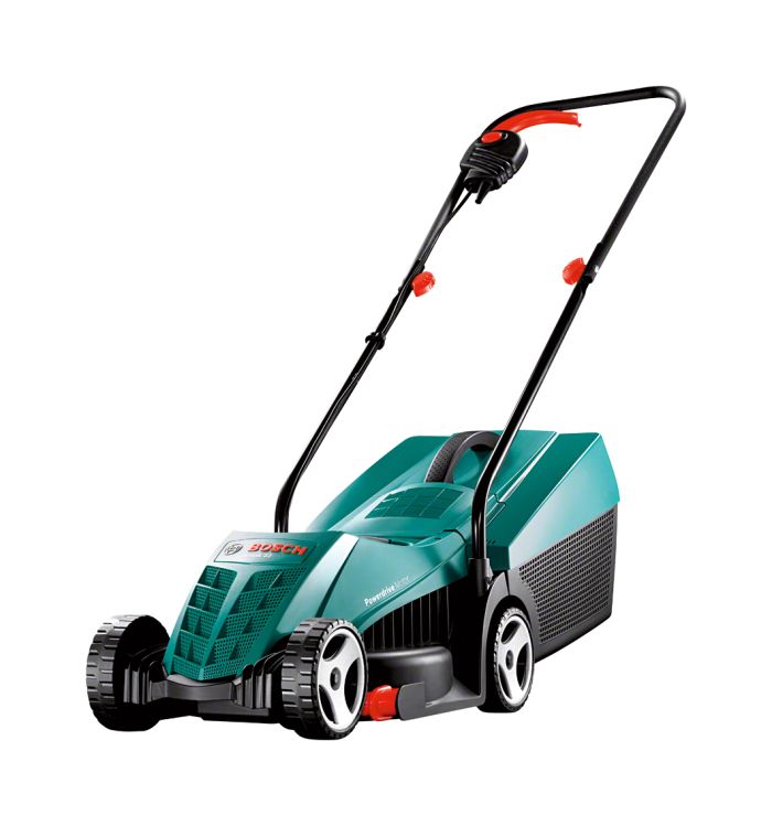 Bosch Rotak 32 R Electric Lawnmower with 1200 W motor and 32 cm cutting width