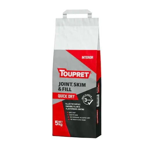 Toupret FGBJSR05GB Quick Dry Joint Skim and Fill 5kg white filler