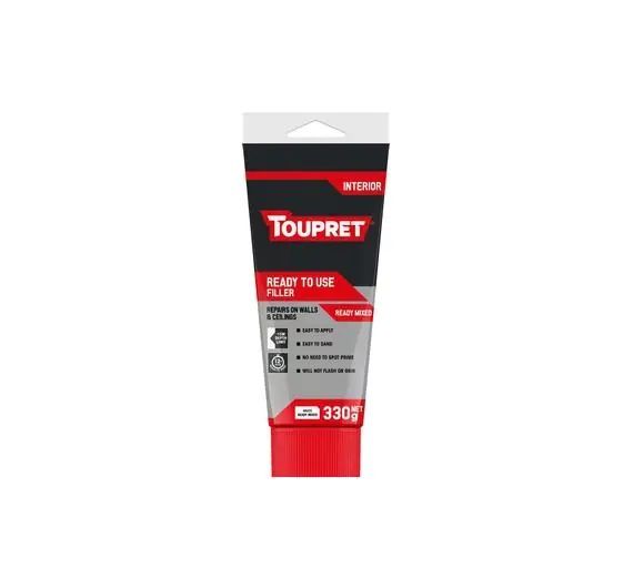 Toupret TTLIPTUBGB Fine Surface Filler 330g ready-to-use white interior paste