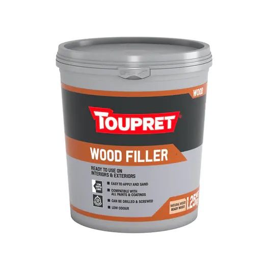 Toupret TTRPBO1.25GB Ready to Use Wood Filler 1.25kg brown
