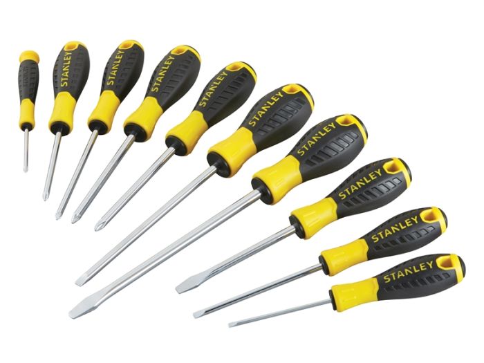 Stanley 0-60-211 Essential Screwdrivers Set of 10 PH SL PZ