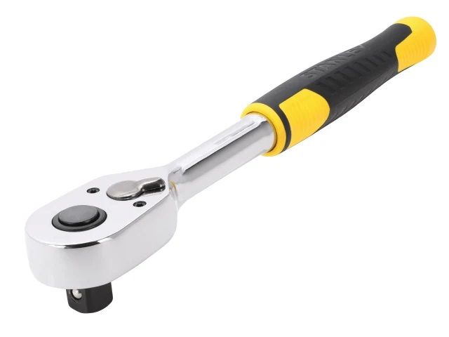 Stanley Ratchet Handle 72 Tooth 1/2in Drive in polished chrome
