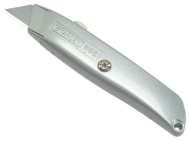 Stanley 2-10-099 99E Original Retractable Blade Knife with grey painted die-cast metal body
