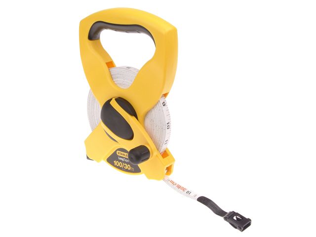 Stanley 2-34-791 Open Reel Fibreglass Tape Measure, 30 Metre / 100Ft