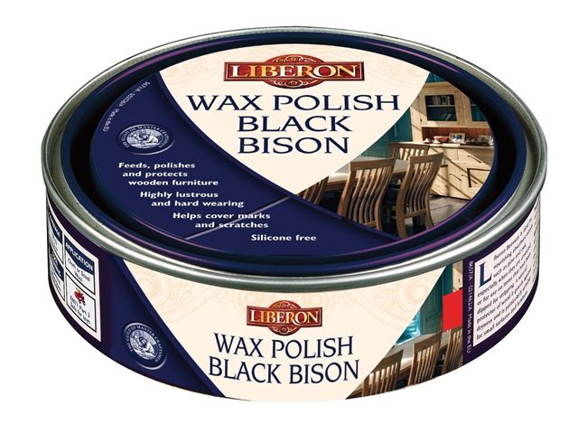 Liberon Wax Polish Black Bison Dark Oak 500ml paste wax