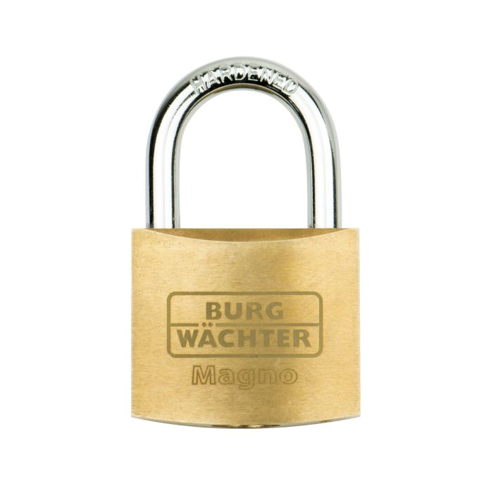 Burg Wachter 400 E 50 Sb Premium Brass Padlock 50mm with chrome plated finish