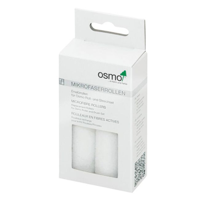 Osmo 100mm replacement microfibre rollers pack of 2 for wood care